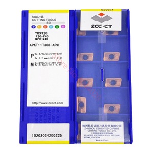 ZCC <span class=keywords><strong>CT</strong></span> APKT11T304-APF YB9320 Inserto de Carburo para Fresado de Acero Inoxidable, Herramientas de Corte CNC para Metal, Fresado Frontal y de Hombro - Product Image 2