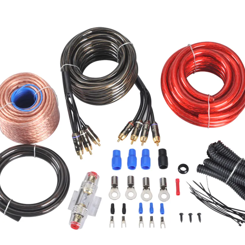 Cable manufacturer car audio amplifier wires kit installation ofc cca 4 channel 0 8 4 gauge amp wiring kit