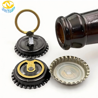 Tutup Botol Tarik Warna Hitam Harga Grosir 26mm Bahan Timah Mudah Dibuka untuk Botol Anggur dan Minuman Keras