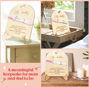 Idées d'annonce <span class=keywords><strong>de</strong></span> bébé mignon pour papa grossesse révéler au mari sculpté gravure annonce surprise <span class=keywords><strong>de</strong></span> grossesse - Product Image 4