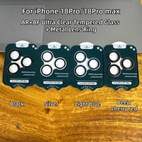 Protection d'objectif d'appareil photo en verre trempé ultra HD anti-reflet AR à structure double couleur pour iPhone 18 Pro Max / 18 Fold