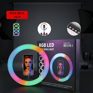 Support d'éclairage de beauté MJ45 18 pouces RGB pour photographie et diffusion en direct avec lumière d'appoint pour vidéo - Product Image 3