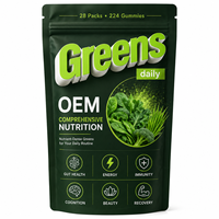 Gummies Super Alimentaires Verts Marque Blanche en Gros OEM – Nutrition Complète avec Spiruline, Chlorelle, Épinards et Chou Frisé