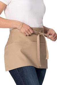 Tablier court unisexe en polyester imperméable pour hôtel, restaurant, bar, serveur, <span class=keywords><strong>serveuse</strong></span>, chef – Tablier de travail pour chef et serveurs - Product Image 6
