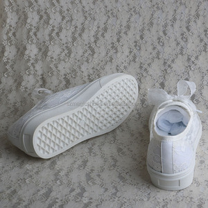 Zapatos planos de <span class=keywords><strong>boda</strong></span> <span class=keywords><strong>para</strong></span> novia, calzado blanco <span class=keywords><strong>para</strong></span> correr - Product Image 3