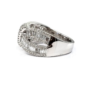 Anillos Finos de Plata de Ley con Diseño de Lazo Vintage en Oro Blanco, de Alta Calidad, para Mujer, para Bodas y Fiestas, Venta al por Mayor en China - Product Image 3