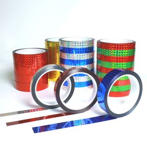 하이 퀄리티 PET 반사 홀로그램 접착 스티커 3D 장식 예술 및 공예 테이프 사용자 정의 사용 cinta - Product Image 5