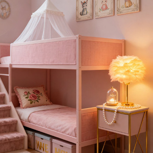 Pink <b>Feather</b> <b>Table</b> <b>Lamp</b> Led Warm Light Dimmable Bedroom Decorative <b>Lamp</b> For Wedding Home Decoration - Product Image 2