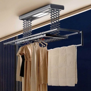 Intelligent electric lifting clothes drying rack balcony folding household invisible clothes drying pole - Product Image 5