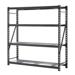 스틸 메쉬 산업용 창고 랙 보관 선반 4단 금속 헤비 듀티 랙킹 - Product Image 3