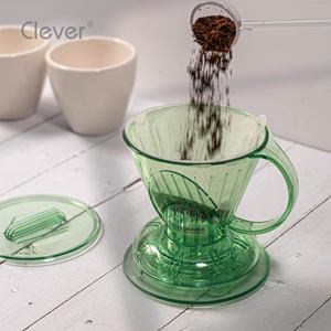 Jarra de Plástico Transparente Verde Superior de 300 ml, Forma Trapezoidal, para Servicios de Catering, para Verter Café - Product Image 2
