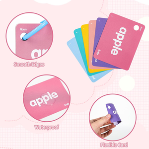 Enfants âgés de <span class=keywords><strong>3</strong></span> à 8 mots de vue Flashcards pour cartes d'affirmation préscolaires imprimant les deux côtés cartes à <span class=keywords><strong>jouer</strong></span> imprimées personnalisées - Product Image 3