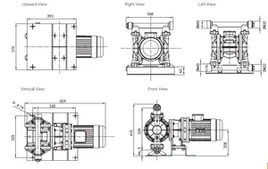 GODO DBY3-40P High Quality Manufacturers 1-1/2 Inch Electric Operation Double Diaphragm Pumps Diesel Water Pump