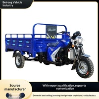Tricycle à moteur 300cc à carrosserie ouverte, moto à trois roues, moto à essence pour le transport de marchandises
