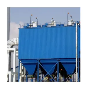 Reverse air baghouse dust control system dust suction machine