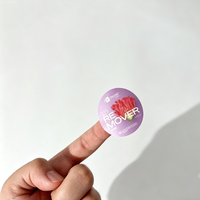 Étiquette autocollante en vinyle imperméable de haute qualité avec logo personnalisé pour emballage personnalisé