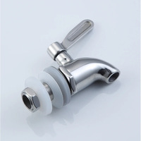 Robinet de baril à vin en acier inoxydable 304, surface brossée, forme structurelle simple, diamètre de tuyau 12/16 mm, anti-blocage