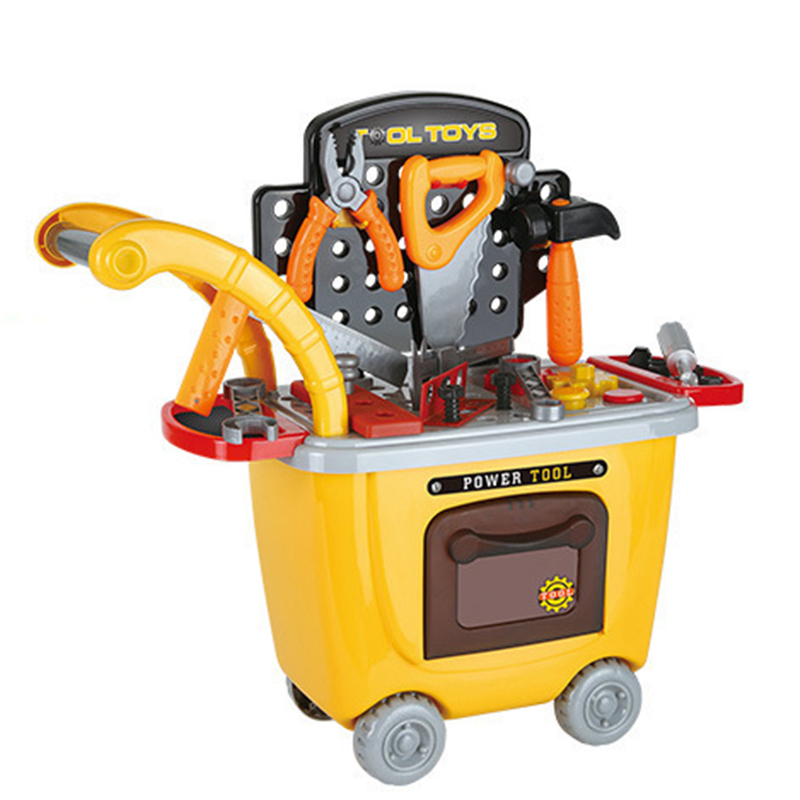 Wholesale Plastic Multifunctional Trolley Toy Durable Kids Tool Set Toys