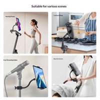 Support universel multifonctionnel flexible en alliage pour téléphone et tablette, fixation pour guidon de vélo, voiturette de golf