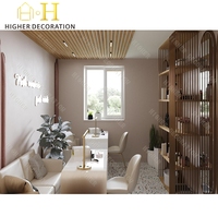 Meubles de présentation et panneaux muraux de salon haut de gamme |   Guide de fabrication sur mesure et d'installation sur site