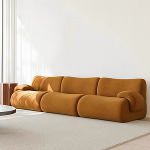 Juego de sofás modulares de compresión Canape, sofá modular reclinable de retazos para sala de estar, sofá <span class=keywords><strong>cama</strong></span> de peluche sin hueso - Product Image 5