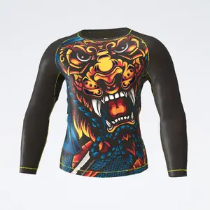 Best Factory Direct Sales BJJ Rashguard MMA Rash Guard Custom Logo Gi