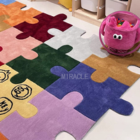 Alfombra acrílica de gran calidad para Pizza, alfombra abstracta con mechones, alfombra extra gruesa hecha a mano personalizada, regalo para el mejor amigo, alfombra para colgar en la pared