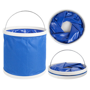 Car Wash <b>Folding</b> <b>Bucket</b> 11L Oxford Cloth Portable Collapsible For Cleaning And Wiping - Product Image 2