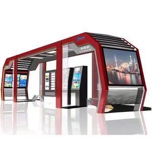 China Supplier Customized Smart Modern Bus Stop Shelter For Sale