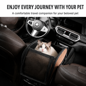 Siège de voiture portable pour chien, transporteur pour petits chiens et chats, ceinture de sécurité réglable, sac de voyage, lit confortable pour animaux de compagnie - Product Image 3