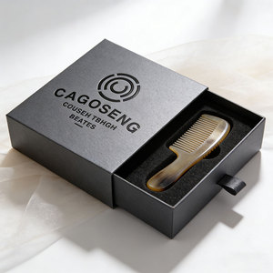 Tamaño personalizado Logo forma Diseño impresión cartón blanco texturizado embalaje calcetines guantes ropa interior cajón de papel caja con asa - Product Image 2