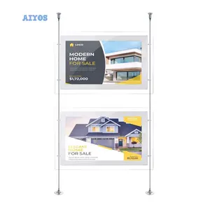 Hanging Display Lcd Light Box Multi Screen Media Player window display Poster Advertising Lcd Display Signage 21.5inch