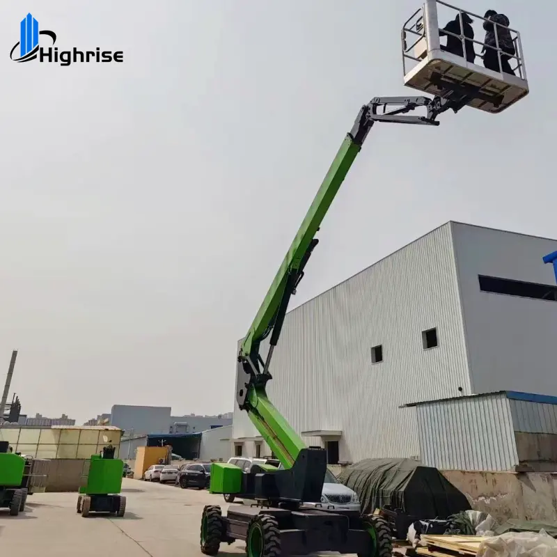 Operasi tingkat tinggi pemetik Cherry Man Boom Lift untuk Orchard memetik buah dan sayuran