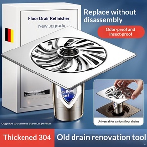 Filtre anti-odeur universel en acier inoxydable pour drain de sol, toilettes et tuyaux <span class=keywords><strong>d</strong></span>'égout de salle de bain - Product Image 5