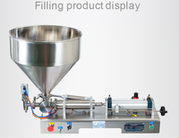 Machine de remplissage semi-automatique haute précision de 1000 ml pour pâtes, idéale pour les conserves, yaourts, confitures, sauces, vinaigres, jus et mayonnaises