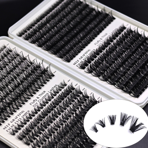 8-16Mm Tự Làm Tự Nhiên Tổng Hợp Tóc Giả Lông Mi Kit Biểu Tượng Tùy Chỉnh Handmade Mèo Mắt Cụm Lông Mi Nhãn Hiệu Riêng 32 Hàng - Product Image 4