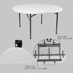 Fabrika Toptan Satış Büyük Banket Katlanır Yuvarlak Masa Otel Düğün Salonu Konferans Restoran Catering İçin - Product Image 3