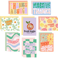 Tarjetas de Felicitación Personalizadas con Logotipo, Tarjetas de Cumpleaños en Blanco para DIY, Regalos Promocionales, OEM/ODM