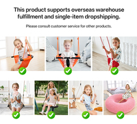 ROPECUBE Anillas de Escalada Modernas para Niños, Escalera, Juguete de Entrenamiento Sensorial para Interiores/Exteriores, Antideslizante, para Gimnasio, Sala de Estar, Hotel, de Poliéster