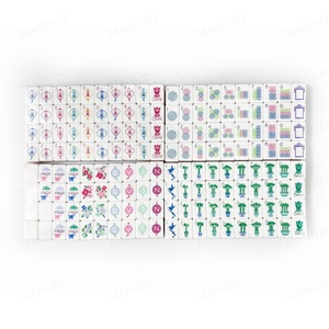 Customizable Modern Foldable 4-Layer Acrylic <b>Mahjong</b> Game <b>Set</b> Luxury 160 Card Pattern with Manufacturer New Light Purple - Product Image 6