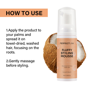 <span class=keywords><strong>Mousse</strong></span> coiffante et nourrissante bio anti-frisottis à tenue forte pour cheveux bouclés 360 Wave - Product Image 5