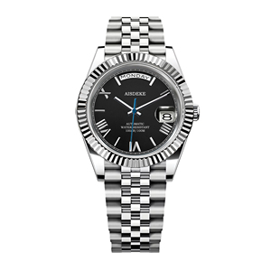 Montre automatique pour homme de haute qualité, classique, résistante à l'eau, avec logo personnalisé, affichage du jour et de la semaine. - Product Image 6