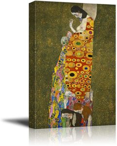 Dipinti famosi astratti moderni Hotel lamina d'oro su tela Wall Art <span class=keywords><strong>Van</strong></span> <span class=keywords><strong>Gogh</strong></span> Gustav Klimt dipinto a mano pittura a olio - Product Image 4