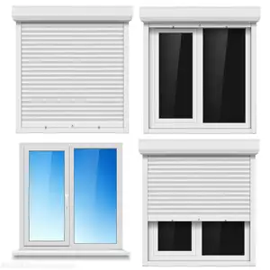 Outdoor Aluminium Sonnenschutz Rollläden Manufaktur Direkt Wasserdicht Moderne Outdoor Fensterläden Vertikal Kunden spezifische Größe