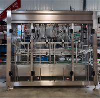 Ligne de pesage, remplissage et emballage automatique avec bouchonnage à vis et étiquetage pour bidons de sauces, détergents, lubrifiants et huiles