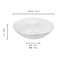 Corbeille à fruits en verre transparent sur piédestal, plateau à dessert pour la décoration de table, maison, bureau, mariage, fruits, collations, desserts