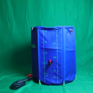 Baril à eau de pluie pliable en PVC écologique pour recueillir l'eau de pluie provenant du gouttière - Product Image 1