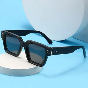 Luxury Brand Designer Sun Glasses High Quality Square Rectangle Sunglasses For Men Women Custom Logo 2023