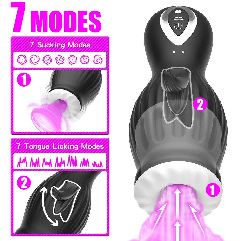 2023 nouveau Design langue lécher sexe tasse sucer mâle masturbation tasse électrique masturbation dispositif