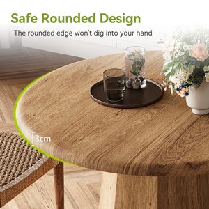 Bộ lạc Bàn Ăn Tròn nhỏ cho 2-4 người, bàn bếp 80cm với đế hình bát giác cho phòng ăn, phòng khách - Product Image 5